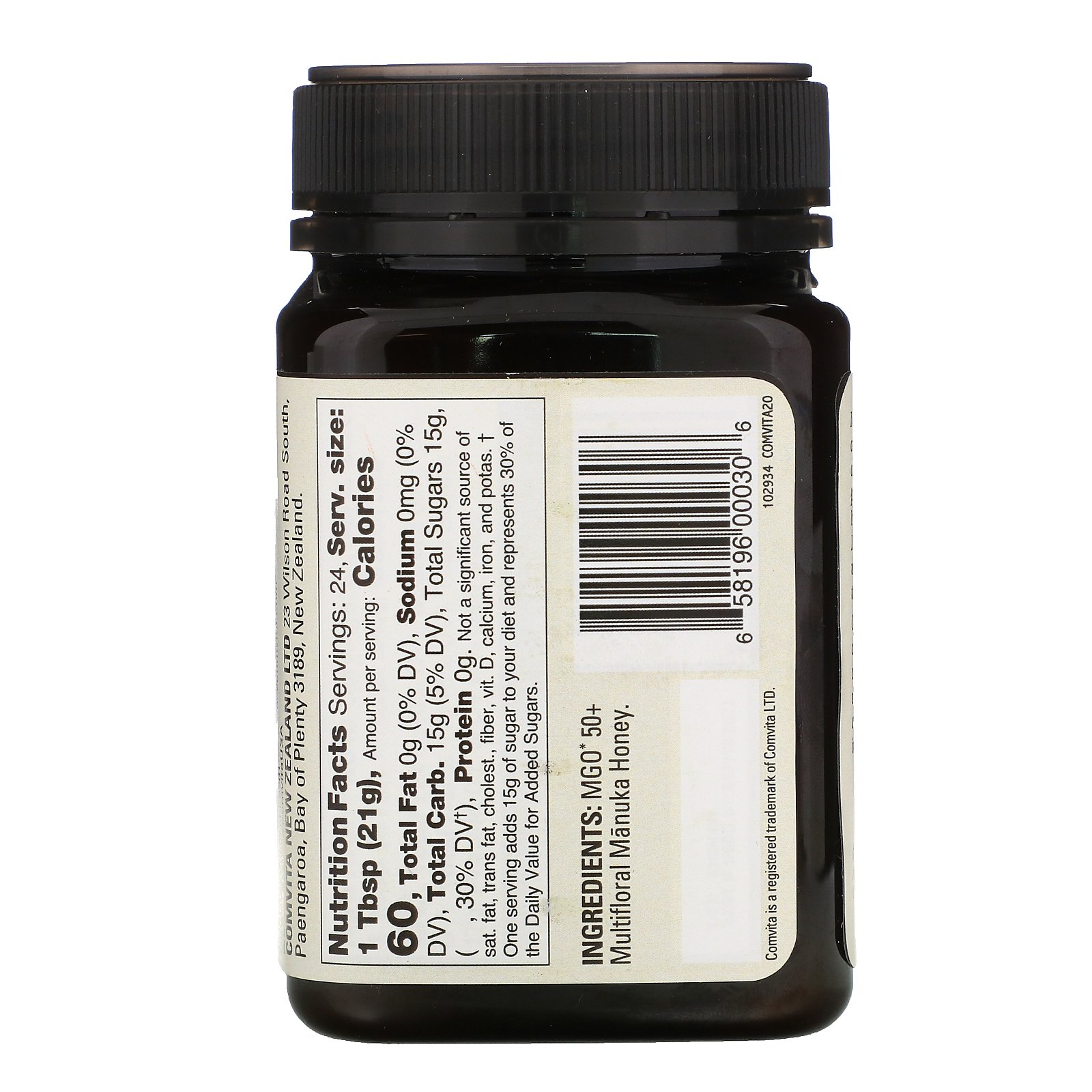 Comvita, Multifloral Manuka Honey, MGO 50+, 17.6 oz (500 g) - Imagem 2