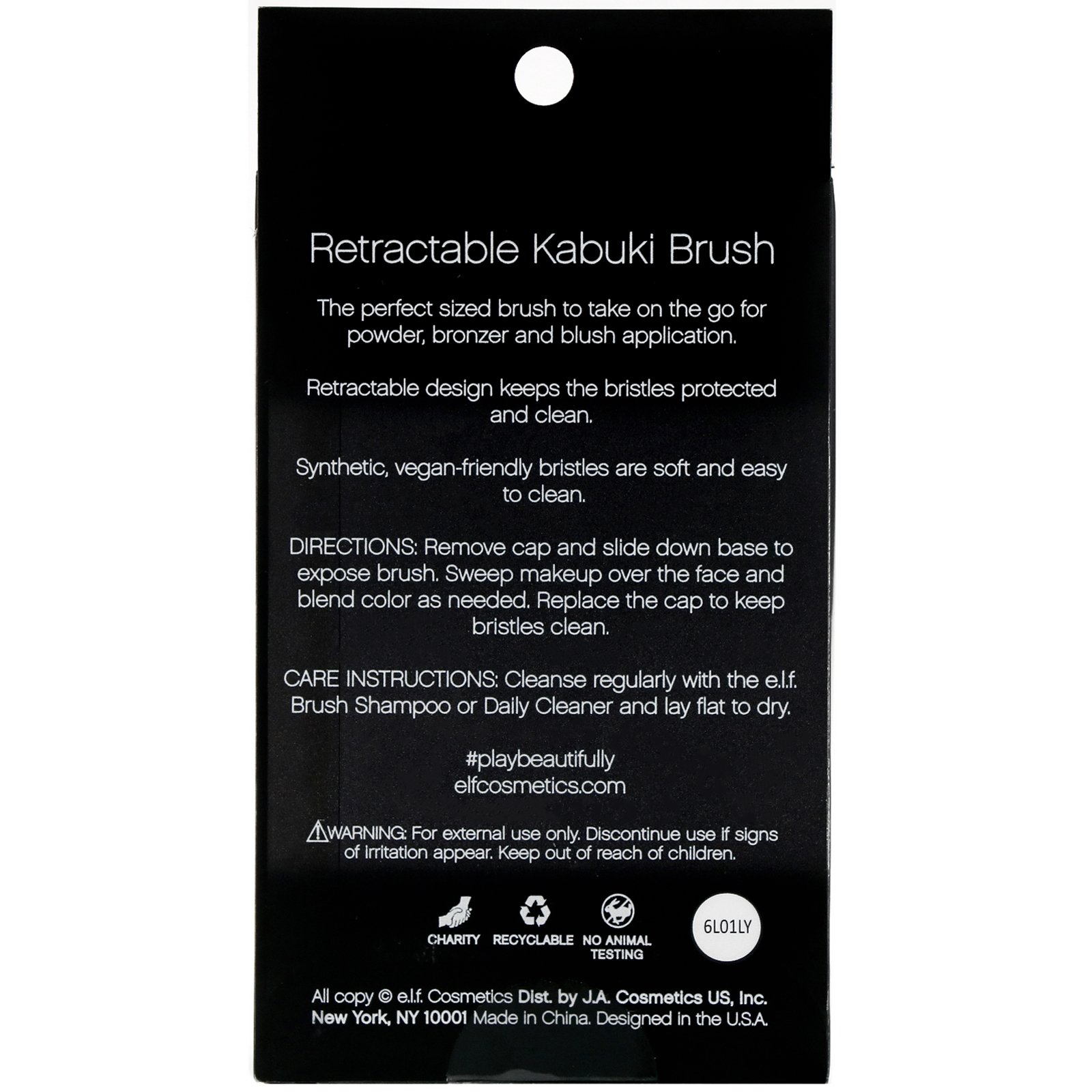 E.L.F., Studio, Retrátil, Pincel Kabuki, 1 Pincel - Imagem 3