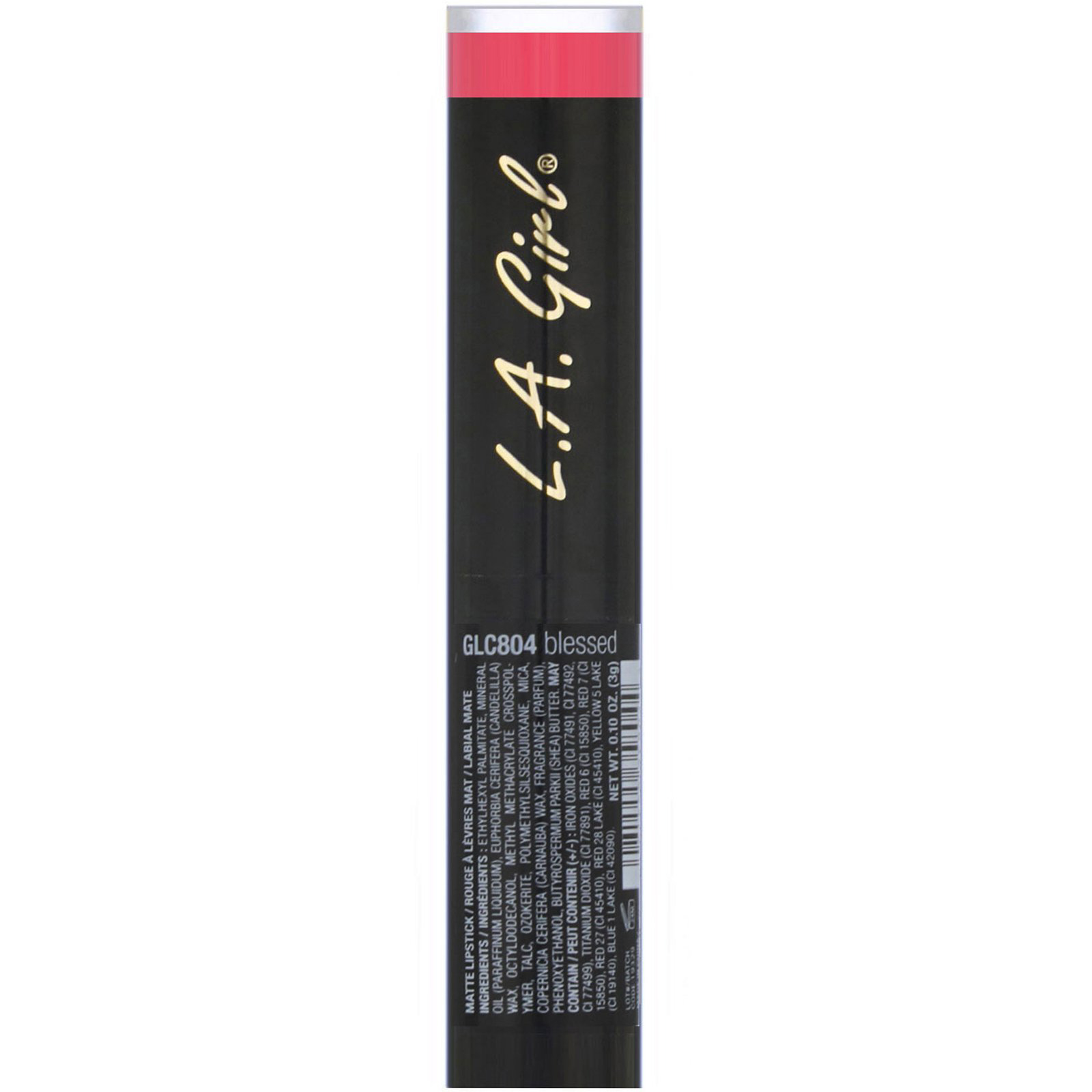 L.A. Girl, Batom Matte Flat Velvet, Blessed, 0,10 oz (3 g) - Imagem 2
