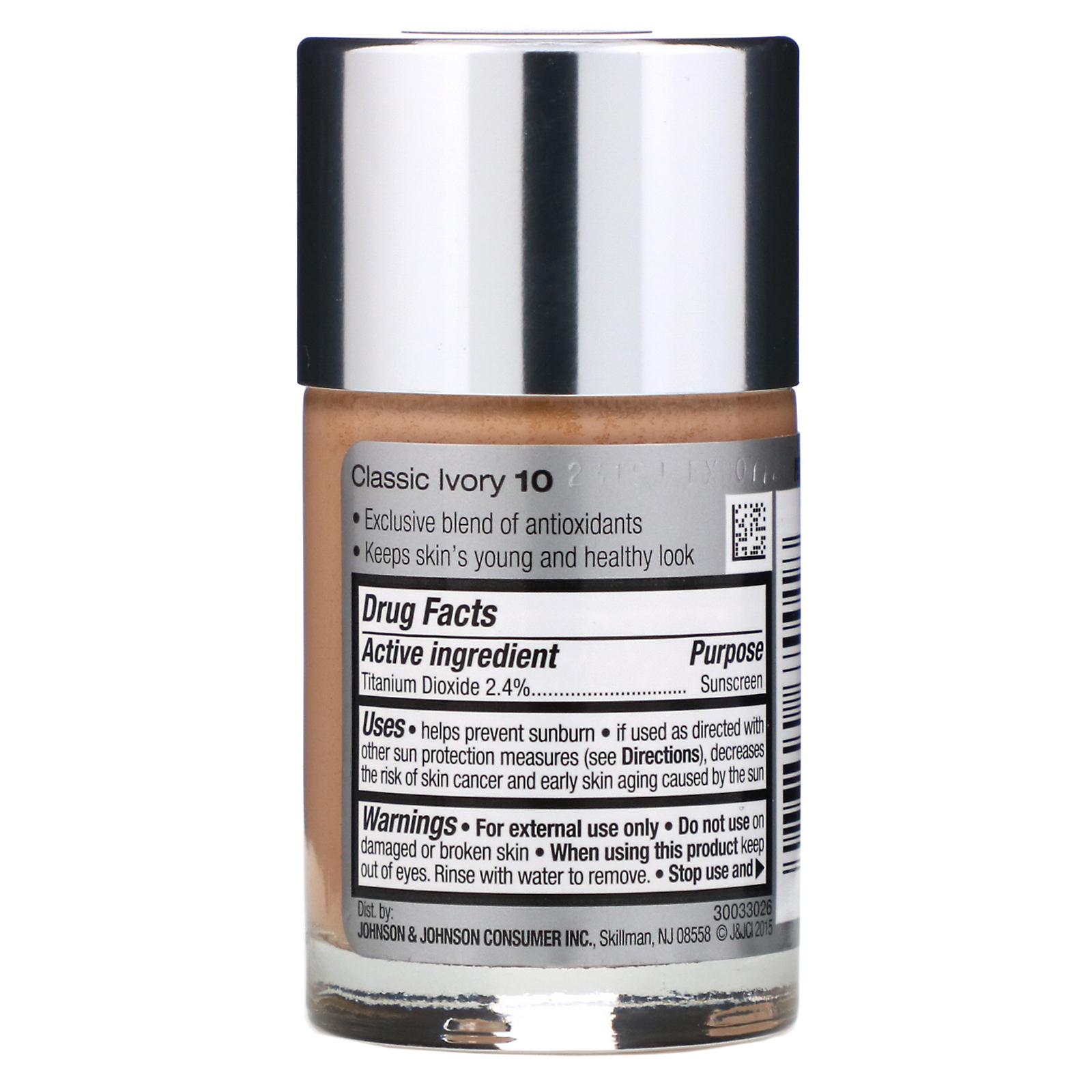 Neutrogena, Healthy Skin Liquid Makeup, SPF 20, Classic Ivory 10, 1 fl oz (30 ml) - Imagem 2