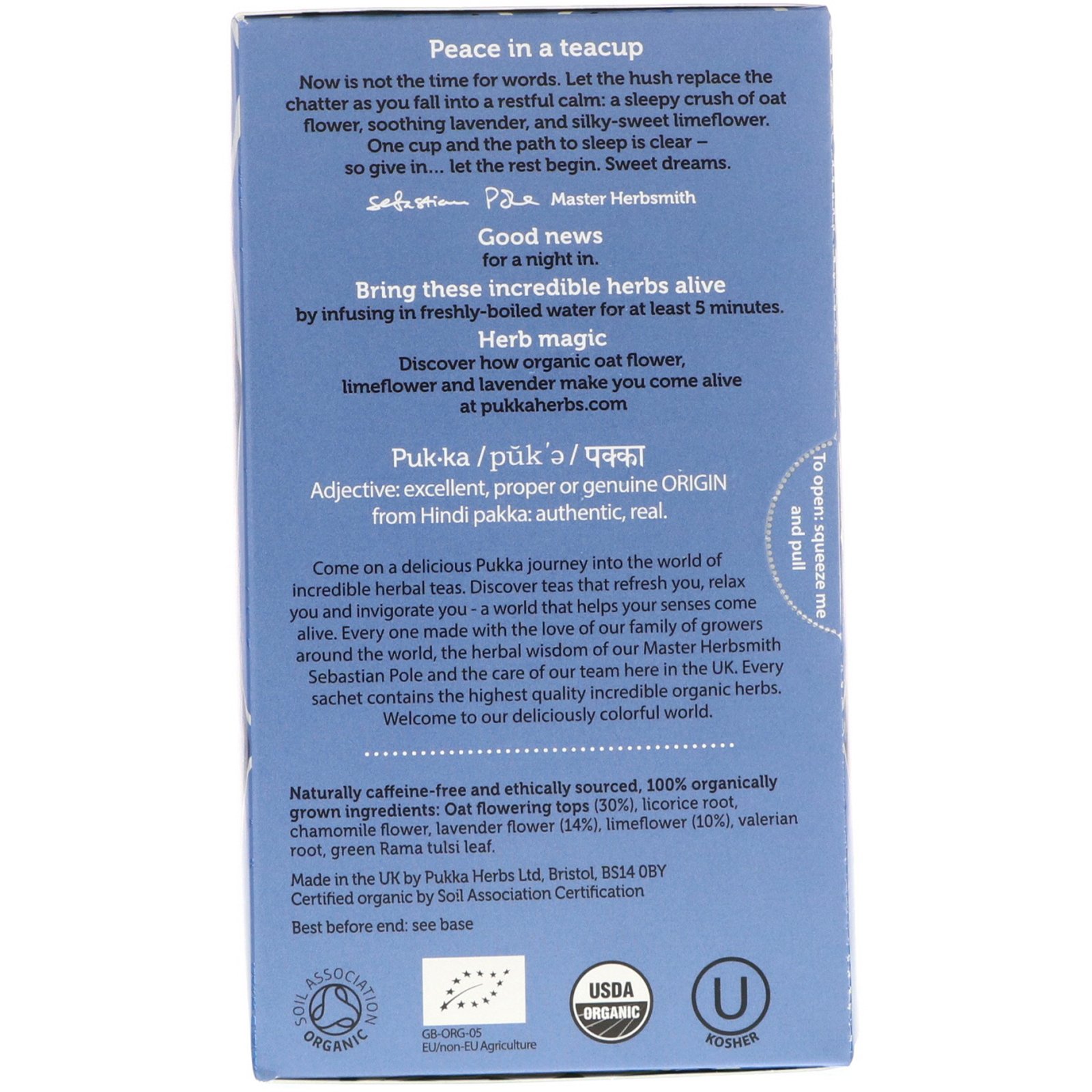 Pukka Herbs, Chá do Período Noturno, Sem Cafeína, 20 sachês de chá de ervas, 0.71 oz (20 g) - Imagem 2