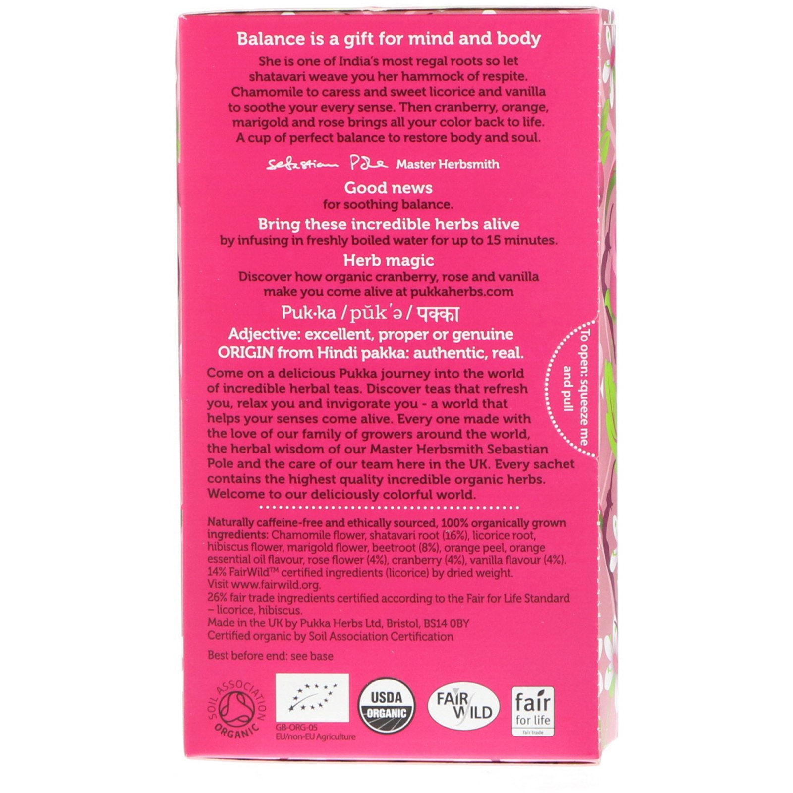 Pukka Herbs, Mulheres, Sem Cafeína, 20 Saquinhos de Chá de Ervas, 30 g - Imagem 2