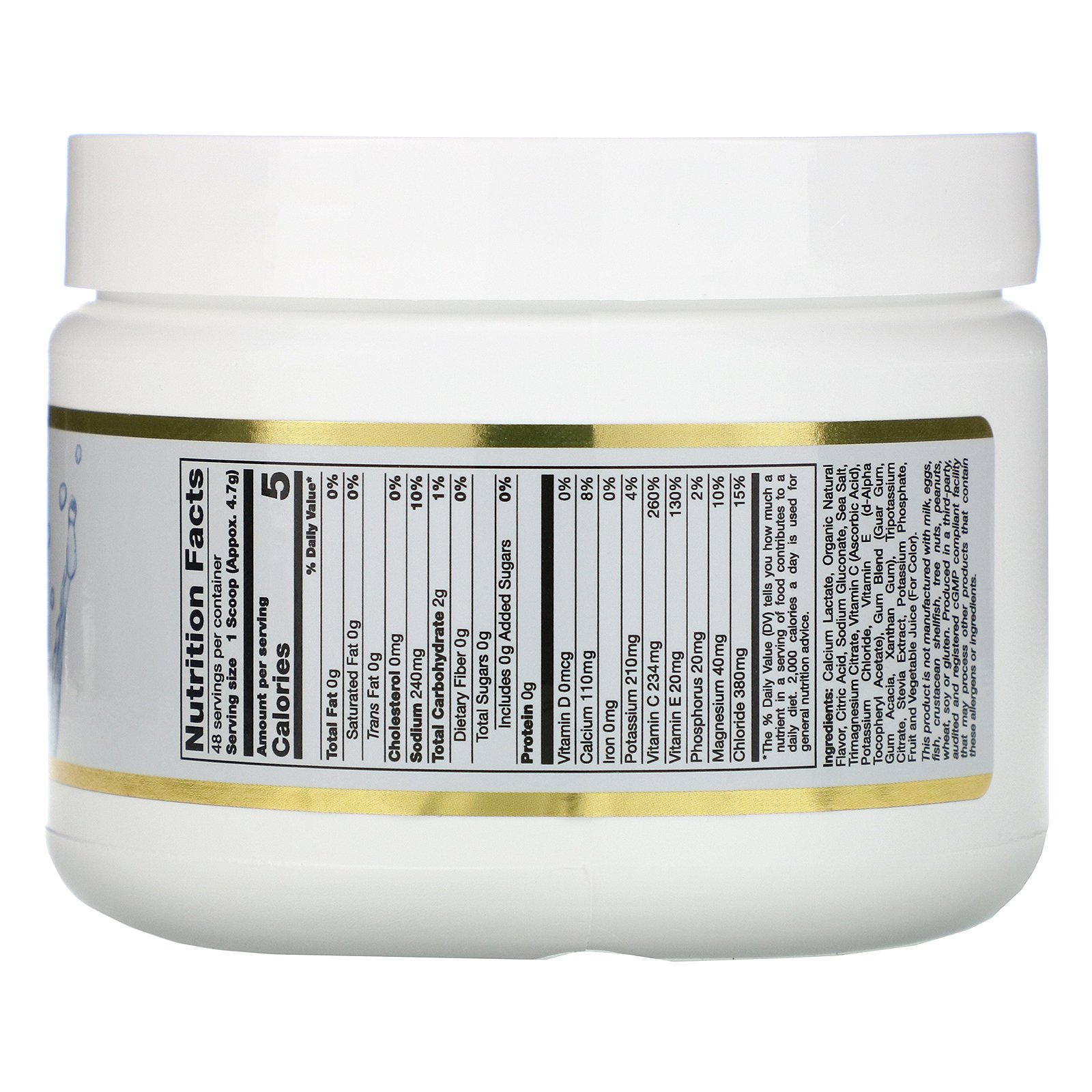 California Gold Nutrition, HydrationUP, Mistura em Pó para Bebida com Eletrólitos, Uva, 227 g (8 oz) - Imagem 2