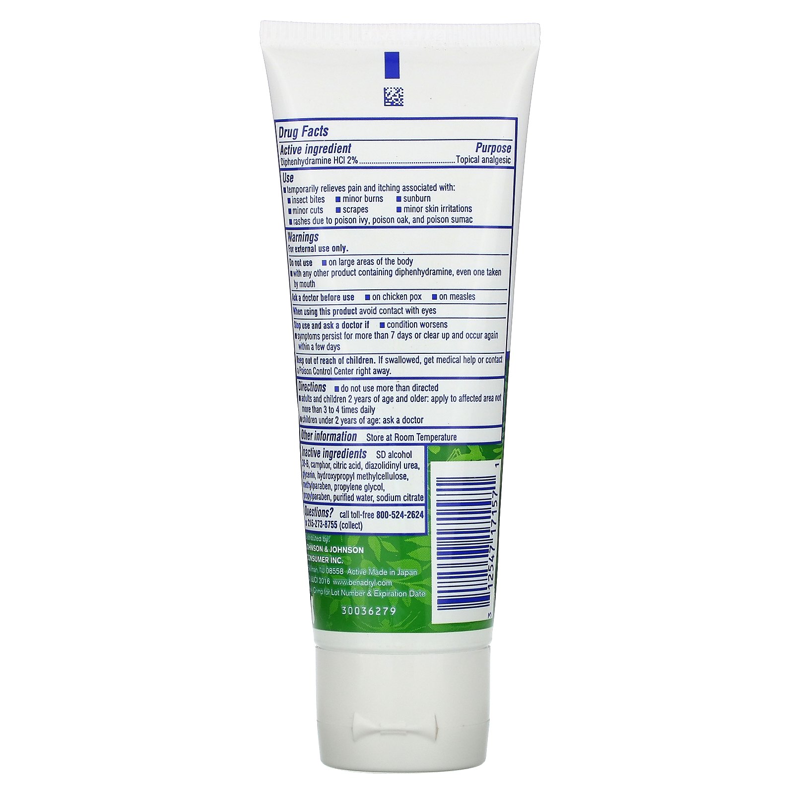 Benadryl, Extra Strength, Itch Stopping Gel, 3.5 fl oz (103 ml) - Imagem 2