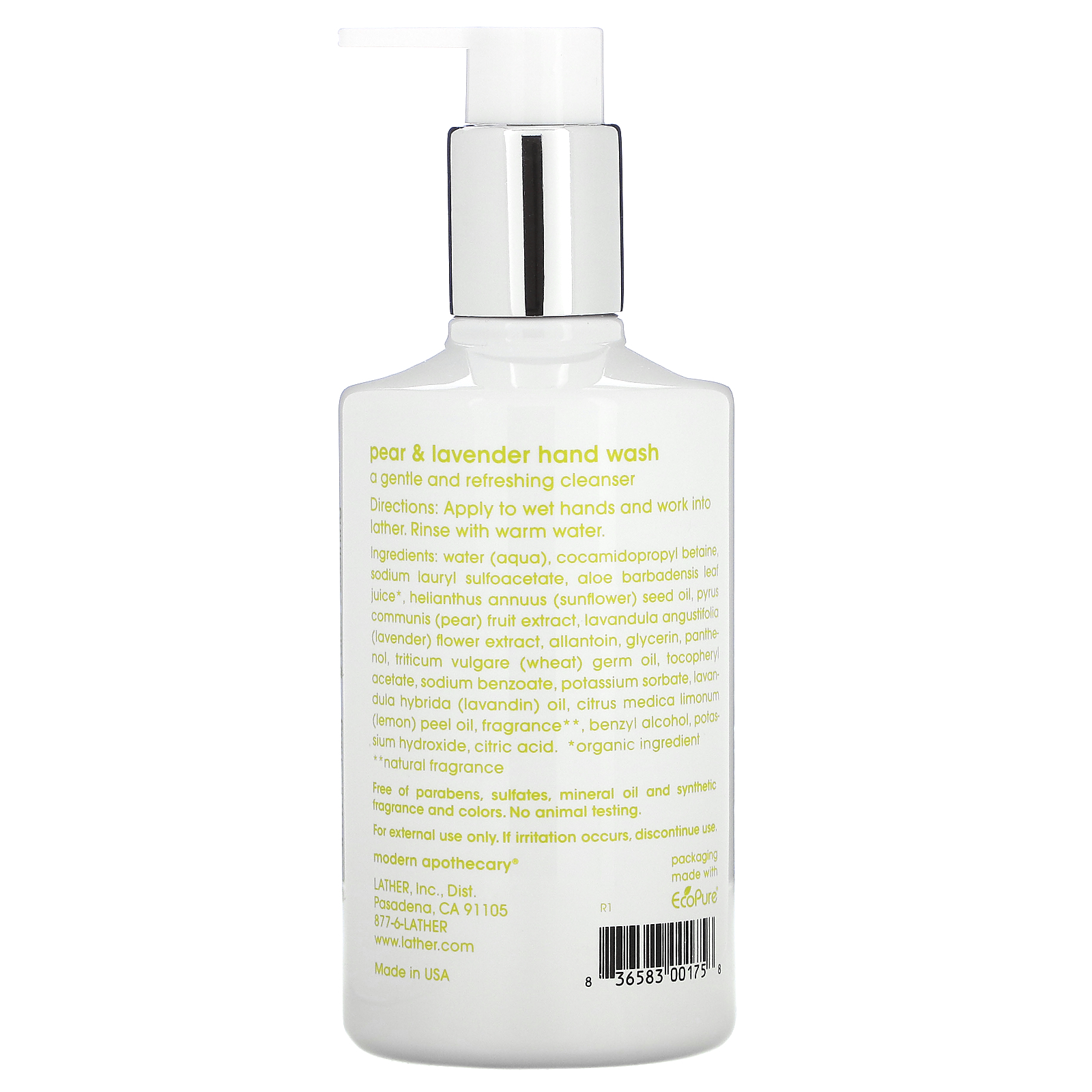 Lather, Pear & Lavender Hand Wash, 10 fl oz (295 ml) - Imagem 2