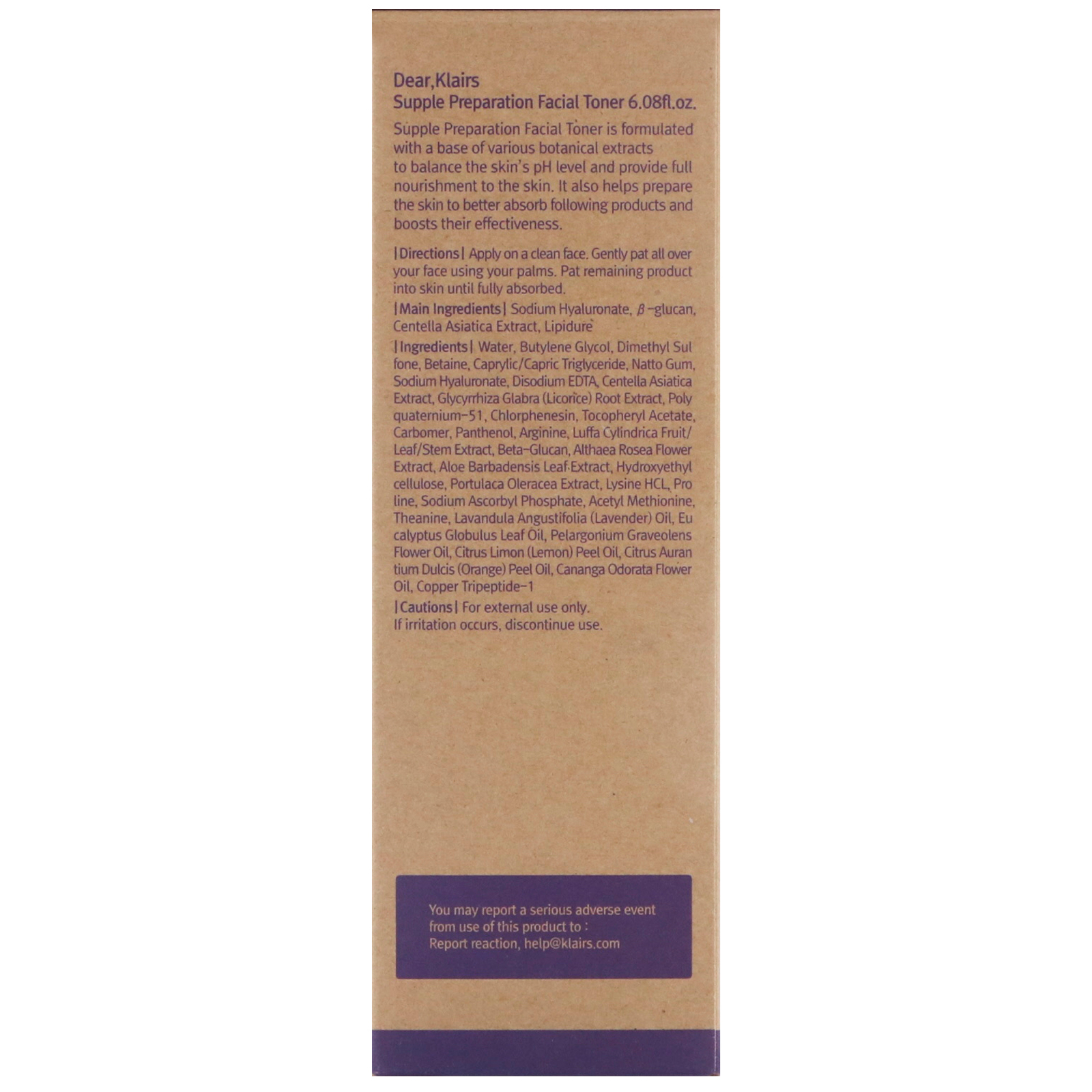 Dear, Klairs, Tônico Facil de Elaboração Suave, 180 ml (6,08 fl oz) - Imagem 3