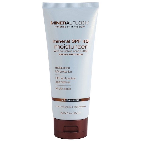 Mineral Fusion, Umectante Mineral FPS 40, Umectante, 3,4 onças (96 g)