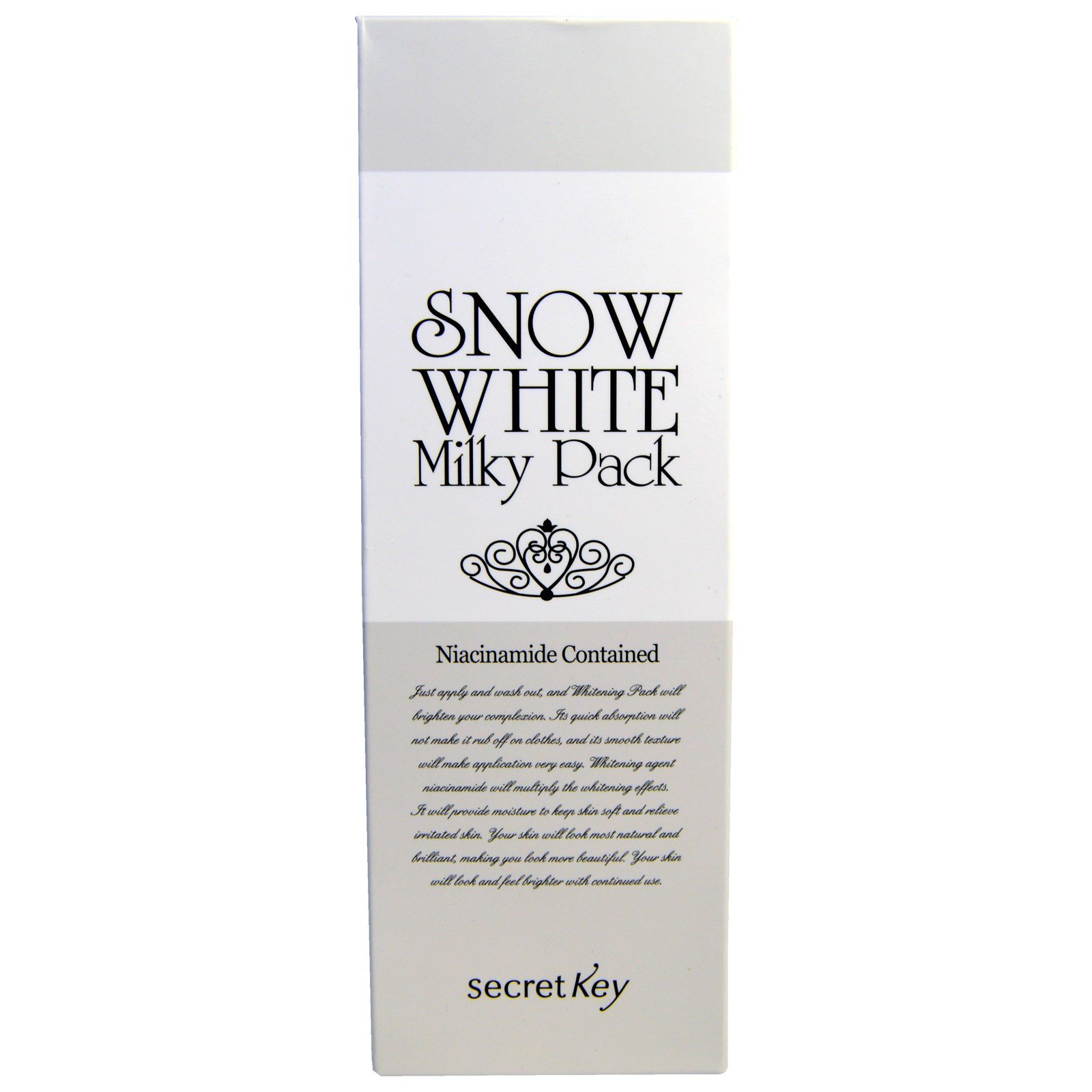 Secret Key, Snow White Milky Pack, Whitening Cream, 200 g - Imagem 2