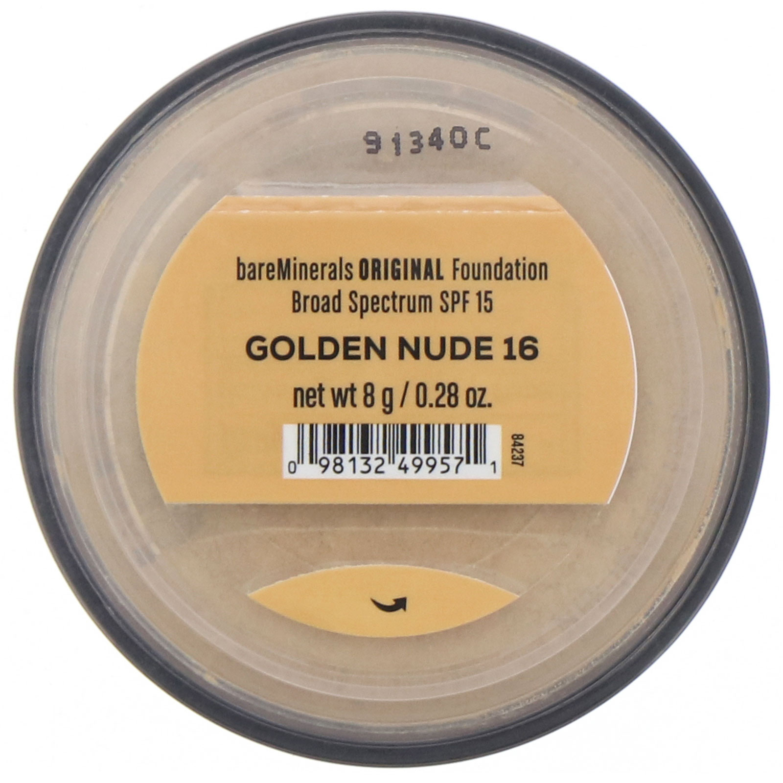 bareMinerals, Base original, FPS 15, Nude dourado 16, 8 g - Imagem 2