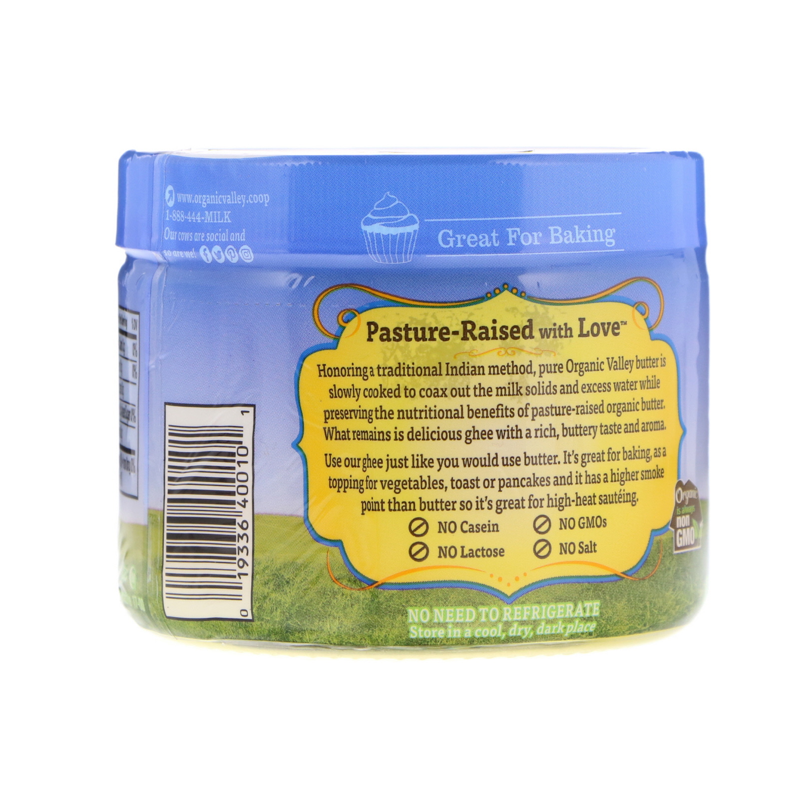 Organic Valley, Manteiga Ghee Clarificada, 7,5 oz (212 g) - Imagem 3