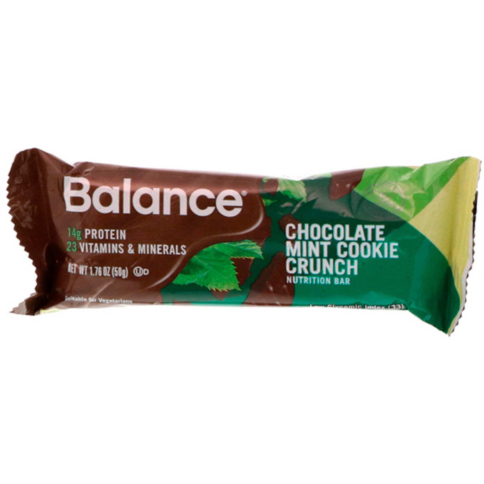 Balance Bar, Barra Nutritiva, Cookie Crocante Chocolate Menta, 6 Barras, 50 g cada - Imagem 4