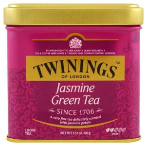 Comprar twinings, jasmine green, loose tea, 3. 53 oz (100 g) preço no brasil alimentos chá chá matcha chá verde, mercearia marcas a-z vahdam teas suplemento importado loja 39 online promoção -
