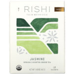 Comprar rishi tea, organic scented green tea, jasmine, 15 sachets, 1. 48 oz (42 g) preço no brasil alimentos chá chá verde, mercearia marcas a-z rishi tea suplemento importado loja 1 online promoção -