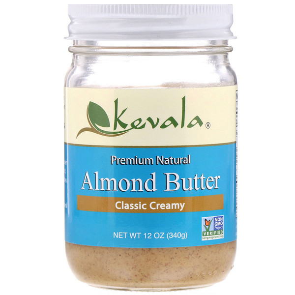 Kevala, Cremoso Clássico, Manteiga de Amêndoa, 12 oz (340 g)