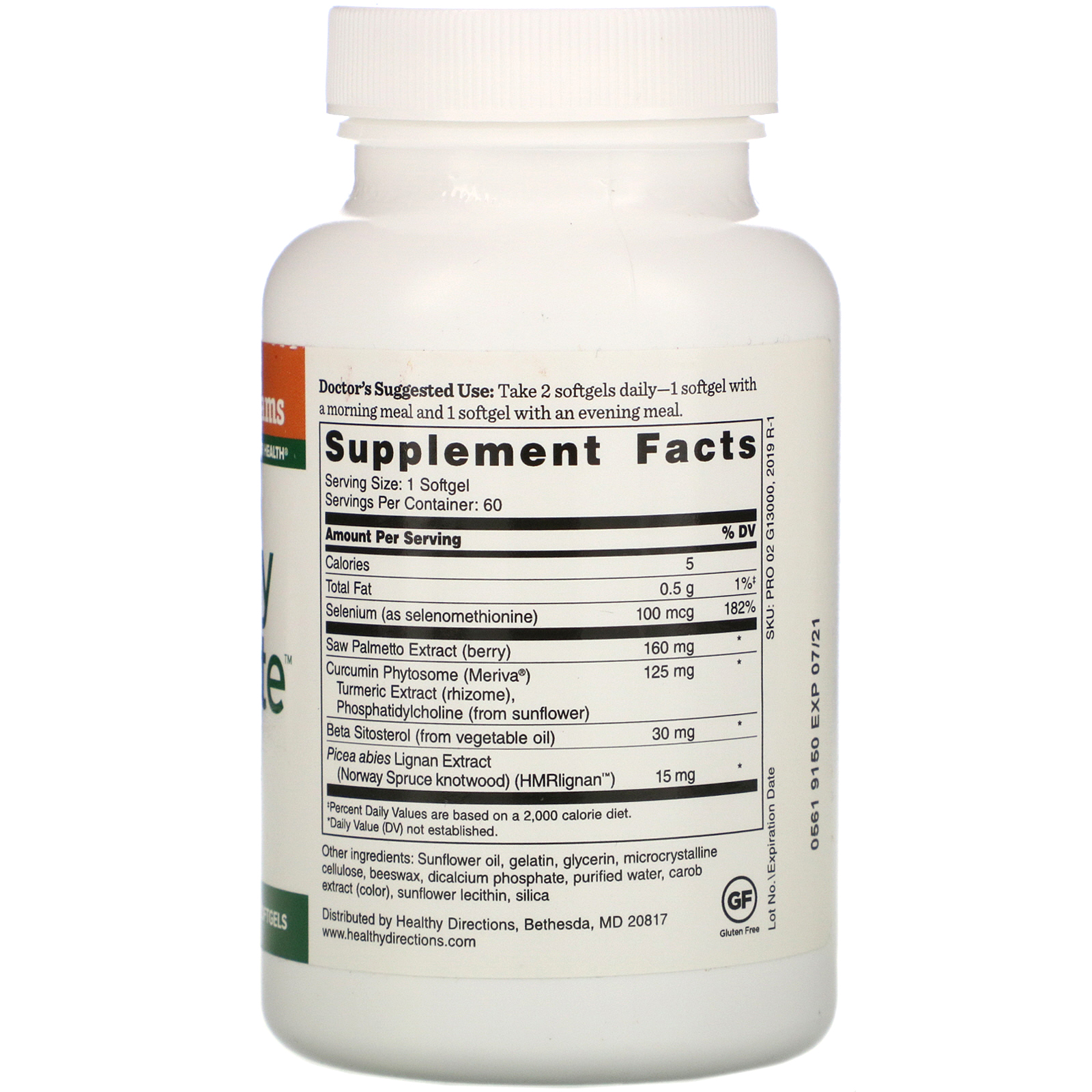 Dr. Williams, Healthy Prostate, 60 Softgels - Imagem 2