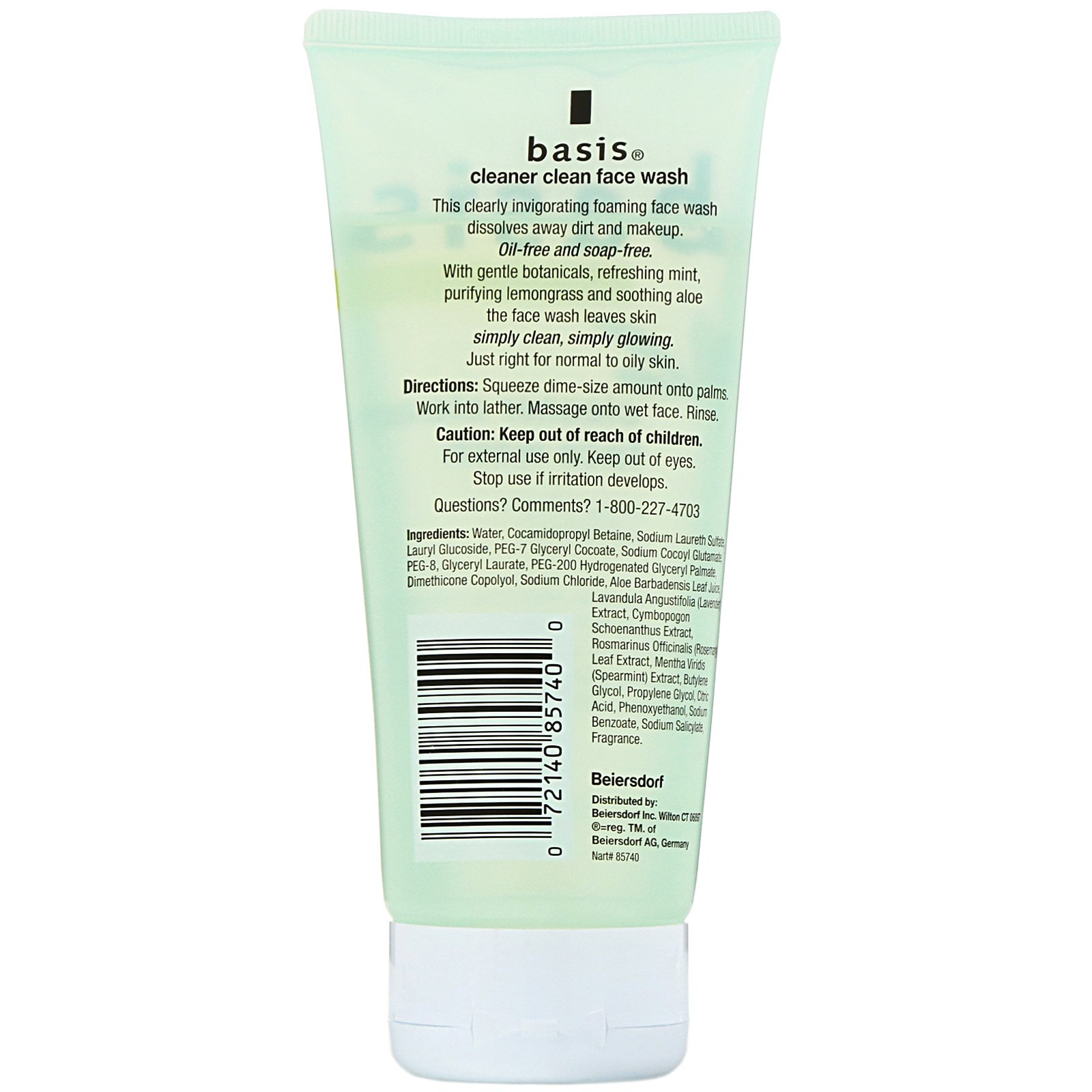 Basis, Limpador para lavagem do rosto, 6 fl. oz. (177 mL) - Imagem 2