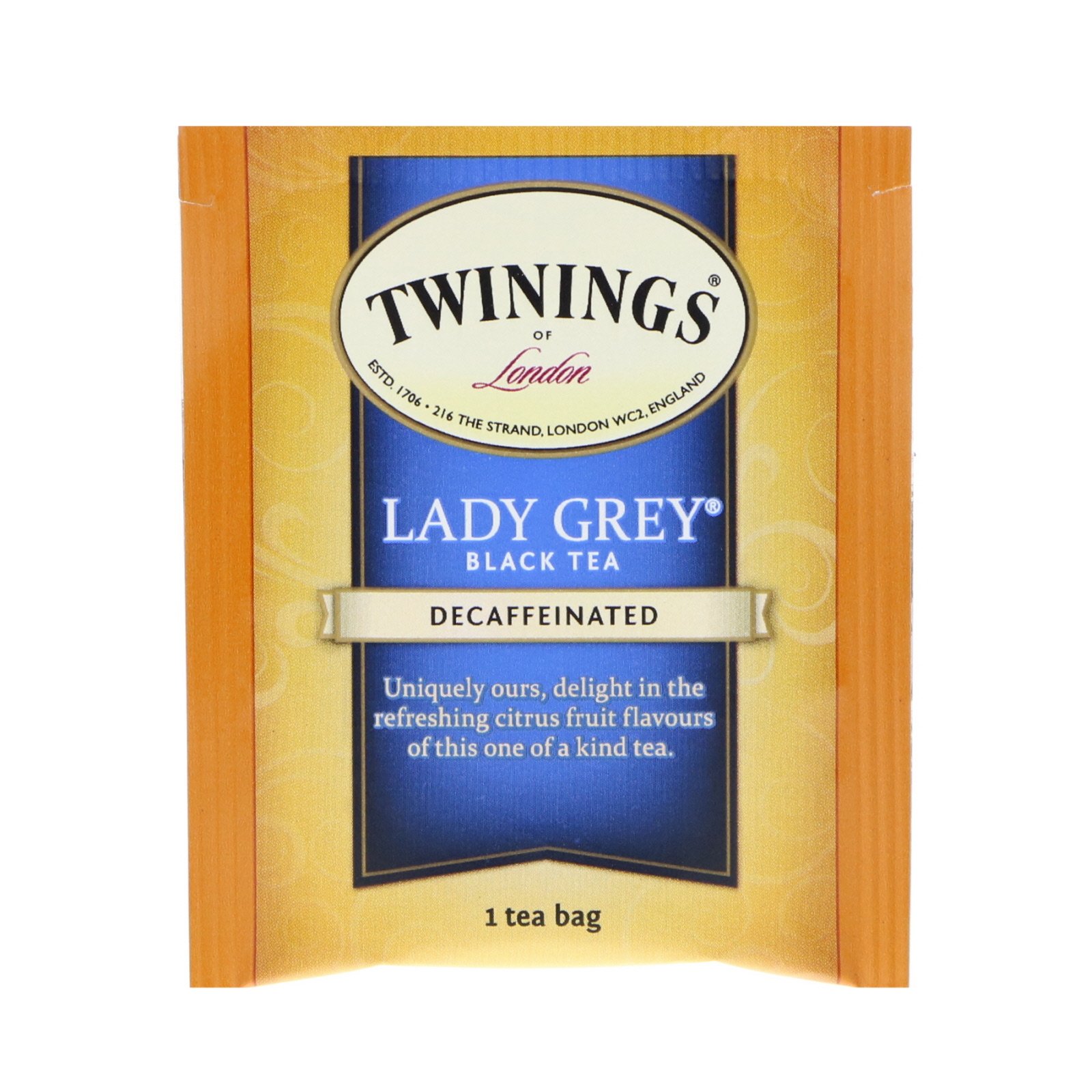 Twinings, Lady Grey Tea, Naturally Decaffeinated, 20 Tea Bags, 1.41 oz (40 g) - Imagem 3