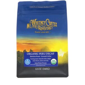 Comprar mt. Whitney coffee roasters, orgânico descafeinado do peru, café moído, 12 oz (340 g) preço no brasil alimentos & lanches café suplemento importado loja 127 online promoção -