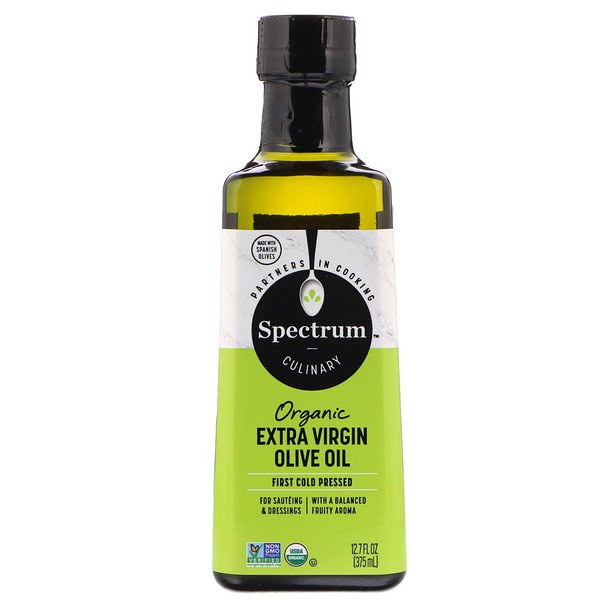 Spectrum Culinary, Óleo de Oliva Extra Virgem, Orgânico, 12,7 oz fl (375 ml)