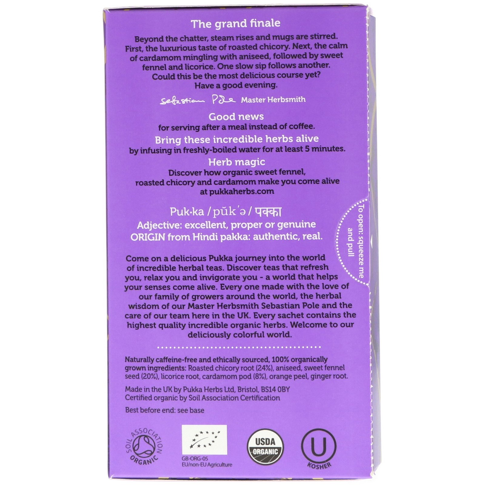 Pukka Herbs, Pós Jantar, 20 Saquinhos de Chá Herbáceos, 1,27 oz (36 g) - Imagem 2