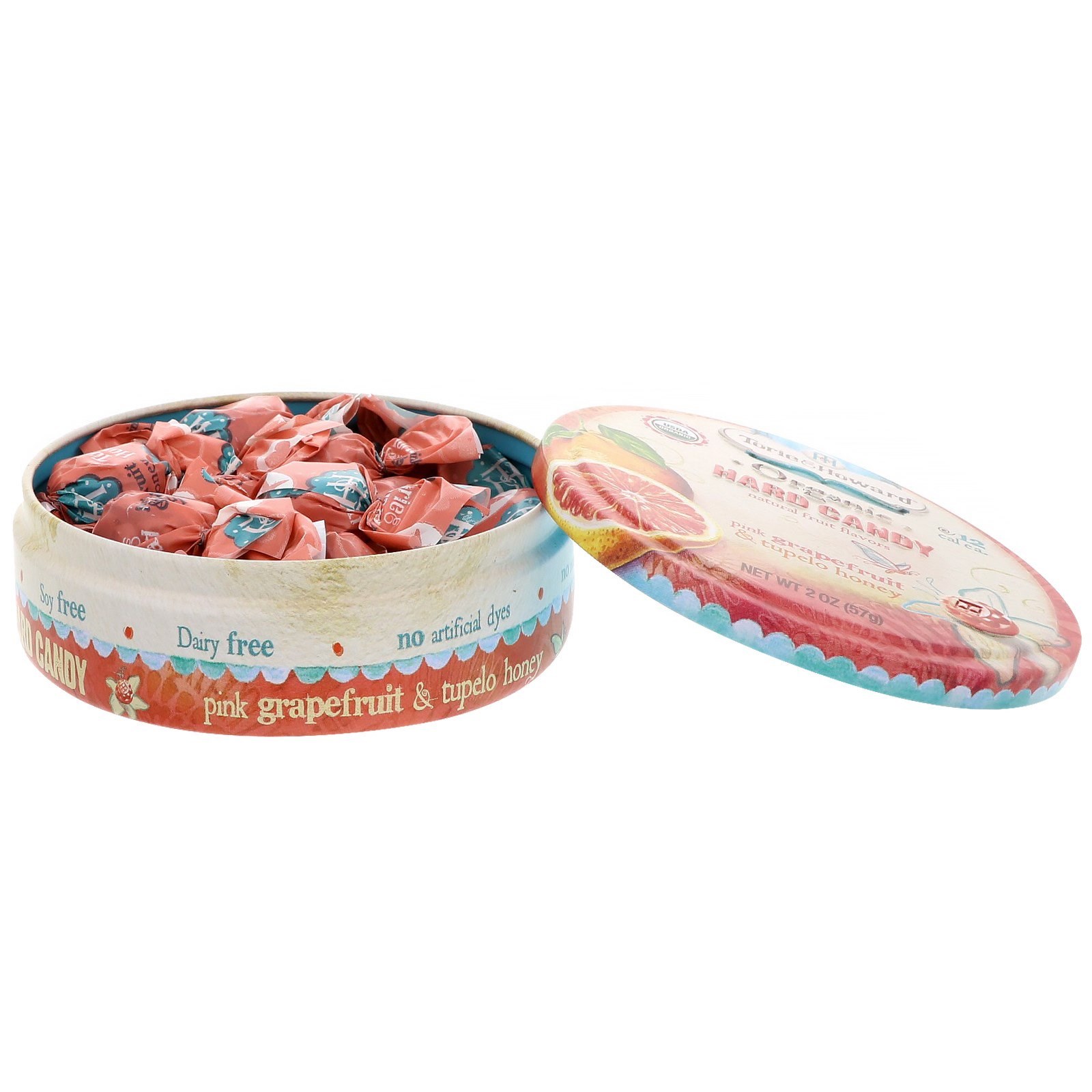Torie & Howard, Balas Orgânicas, Toranja Rosa e Mel Tupelo, 2 oz (57 g) - Imagem 3