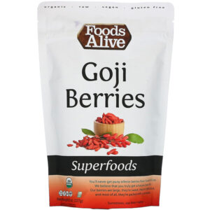 Comprar foods alive, alimentos, bagas de goji, 8 oz (227 g) preço no brasil food & beverages fruit goji berries superfruits suplementos em oferta suplemento importado loja 19 online promoção -