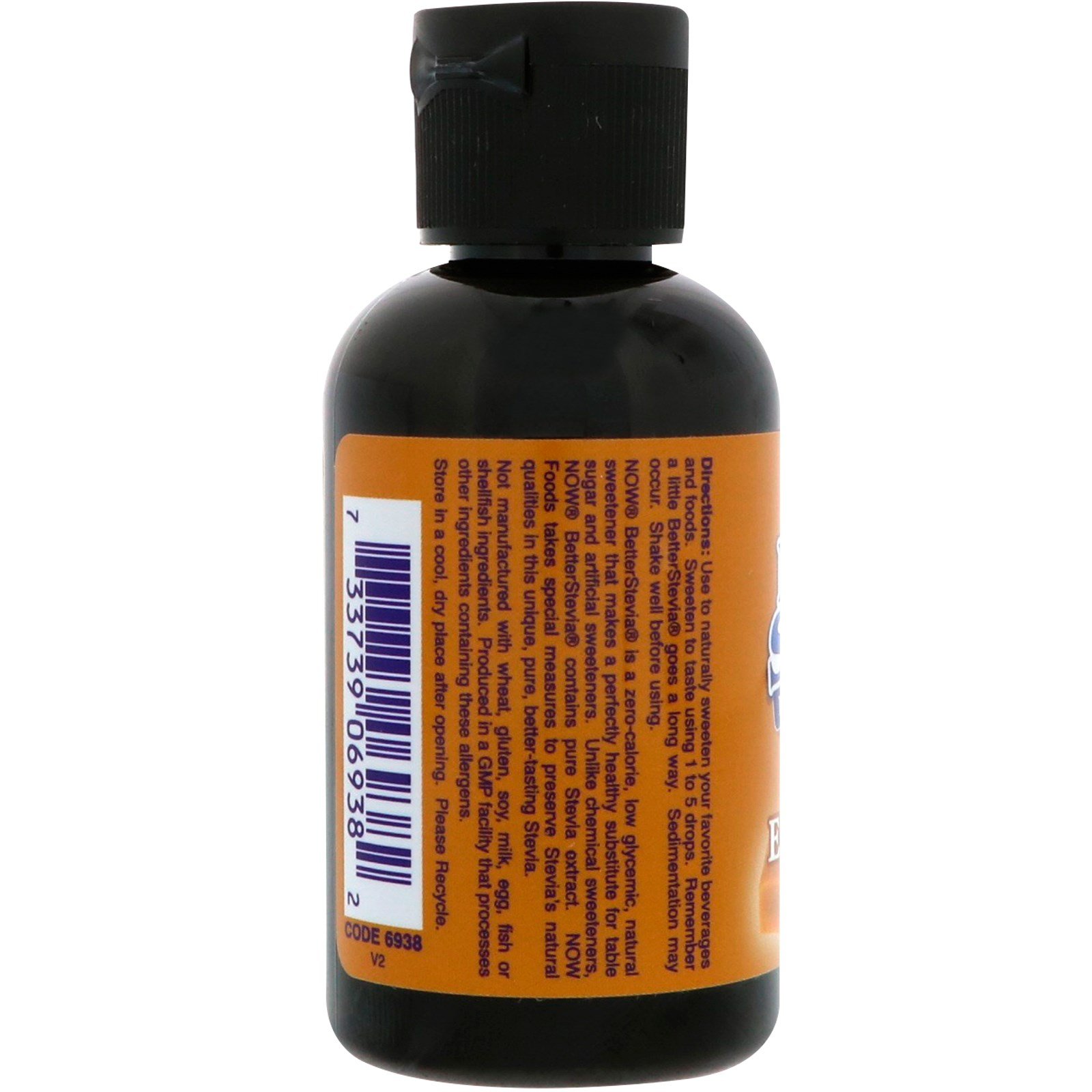 Now Foods, Better Stevia, Adoçante Líquido de Calorias Zero, Caramelo Inglês, 60 ml (2 fl oz) - Imagem 3
