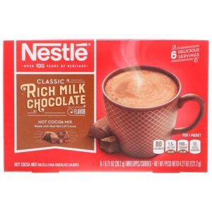 Comprar nestle hot cocoa mix, rich milk, sabor de chocolate. 6 pacotes, 20. 2 g cada preço no brasil alimentos & lanches sucos suplemento importado loja 77 online promoção -