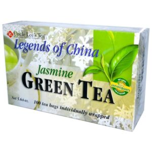 Comprar uncle lee's tea, lendas da china, chá verde, jasmim, 100 sacos de chá, 5,64 oz. (160 g) preço no brasil alimentos chá chá matcha chá verde, mercearia marcas a-z vahdam teas suplemento importado loja 27 online promoção -