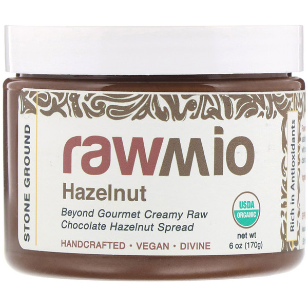 Rawmio, Pasta de Chocolate e Avelã, 6 oz (170 g)