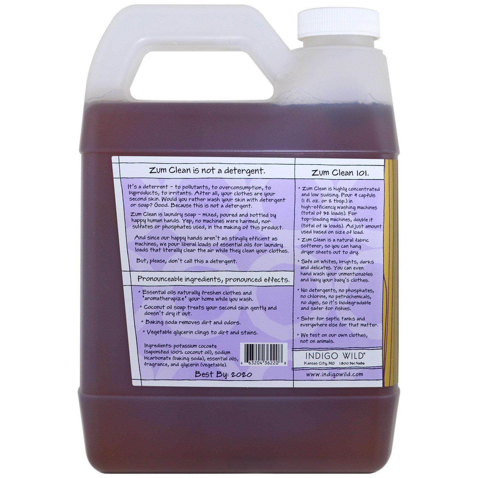 ZUM, Zum Clean, Sabão com Aromaterapia para Lavar Roupas, Frankincense & Myrrh, 0,94 l (32 fl oz) - Imagem 2