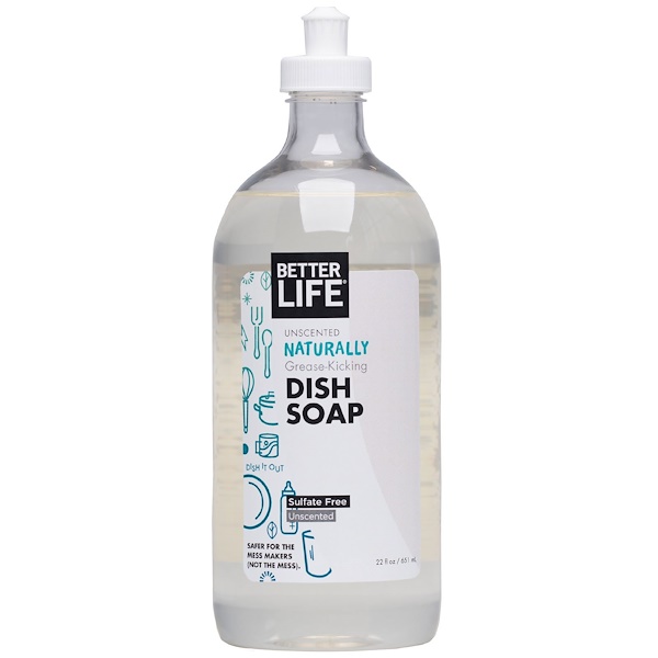 Better Life, Detergente Removedor de Gorduras Natural, Sem Perfume, 651 ml (22 oz)