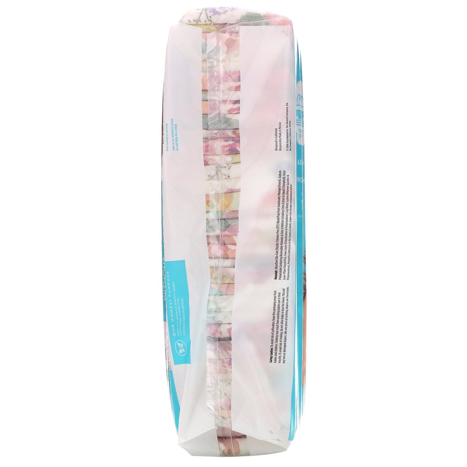 The Honest Company, Honest Diapers, Size 1, 8-14 Pounds, Rose Blossom, 35 Diapers - Imagem 3