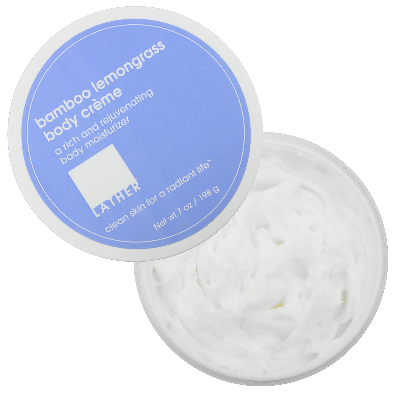 Lather, Bamboo Lemongrass Body Creme, 7 oz (198 g) - Imagem 3