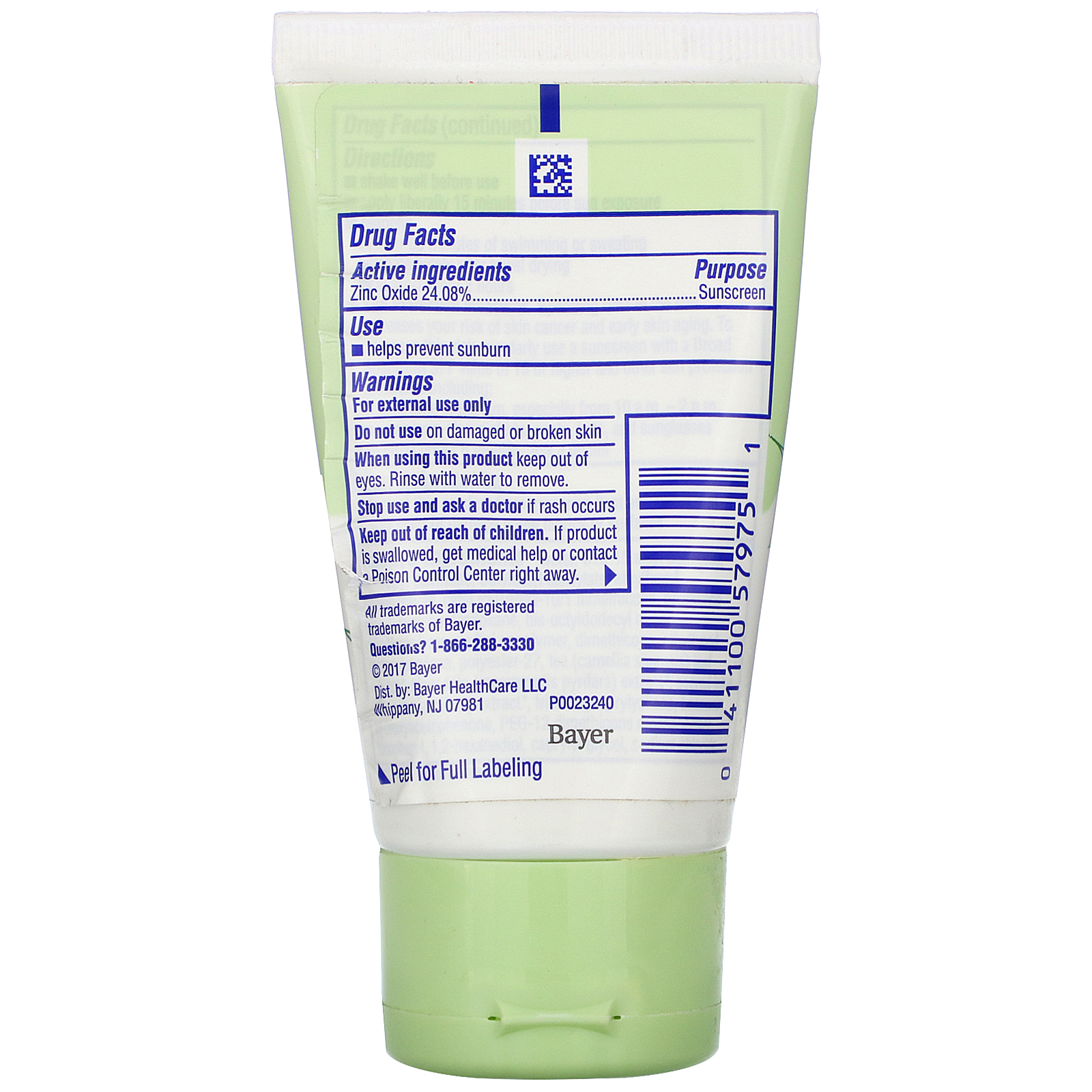 Coppertone, Pure & Simple, Sunscreen Lotion, For Face, SPF 50, 2 fl oz (59 ml) - Imagem 2