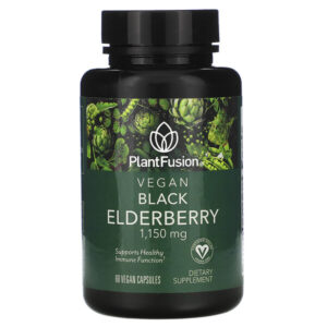 Comprar plantfusion, vegan black elderberry, 1,150 mg, 60 vegan capsules preço no brasil melatonina sedativos tópicos de saúde suplemento importado loja 73 online promoção -