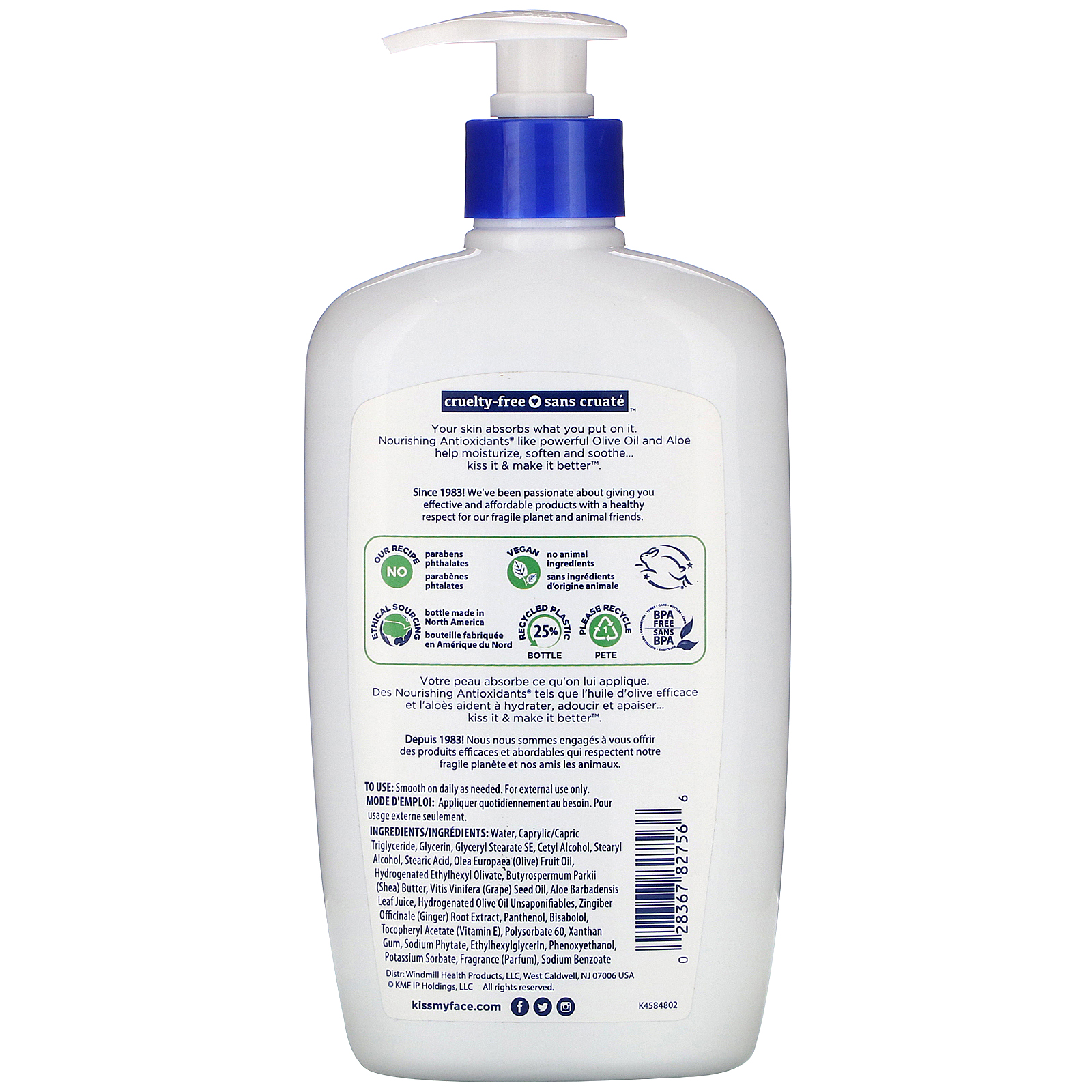 Kiss My Face, Body Lotion, Olive & Aloe, 16 fl oz (473 ml) - Imagem 2