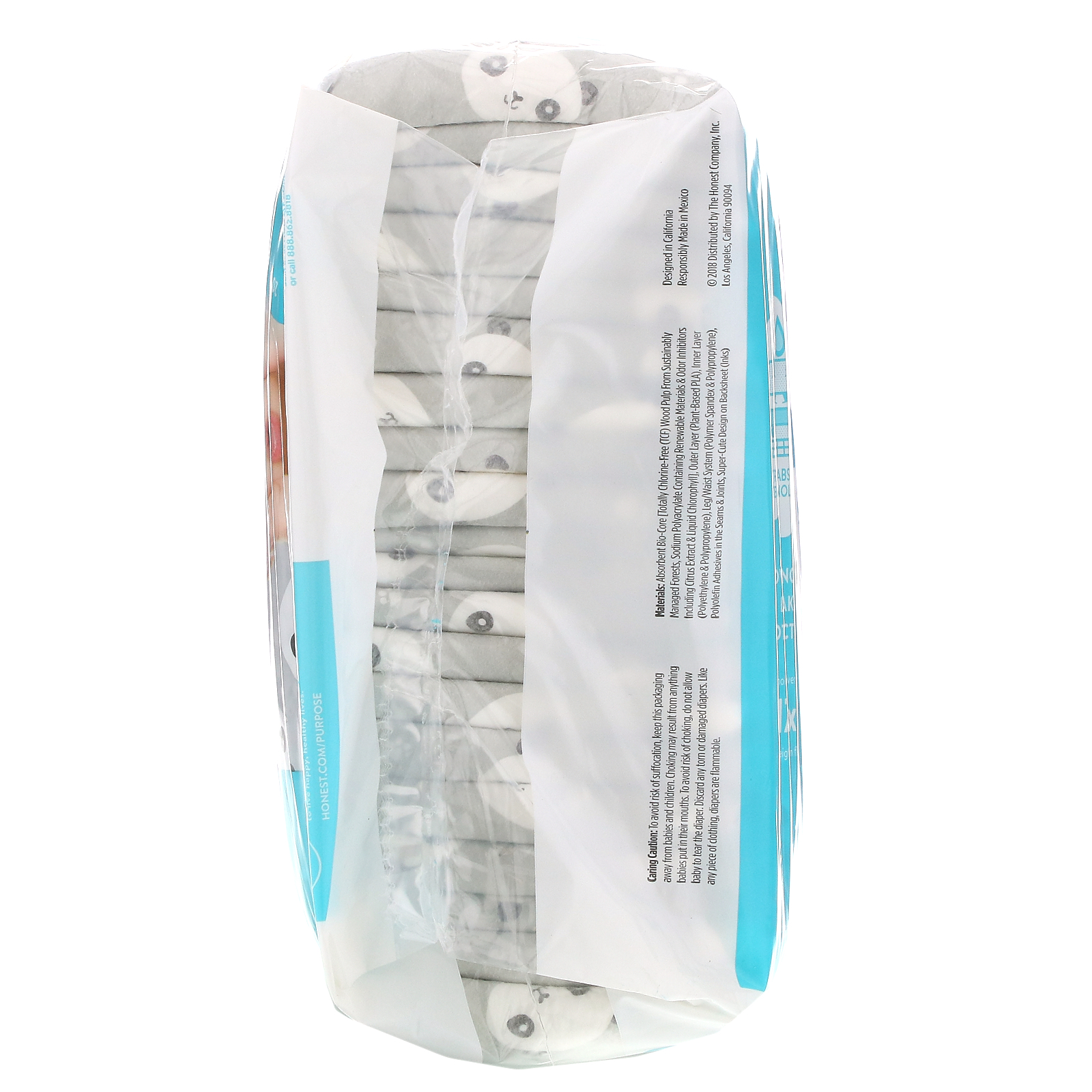 The Honest Company, Honest Diapers, Size 5, 27+ Pounds, Pandas, 20 Diapers - Imagem 2