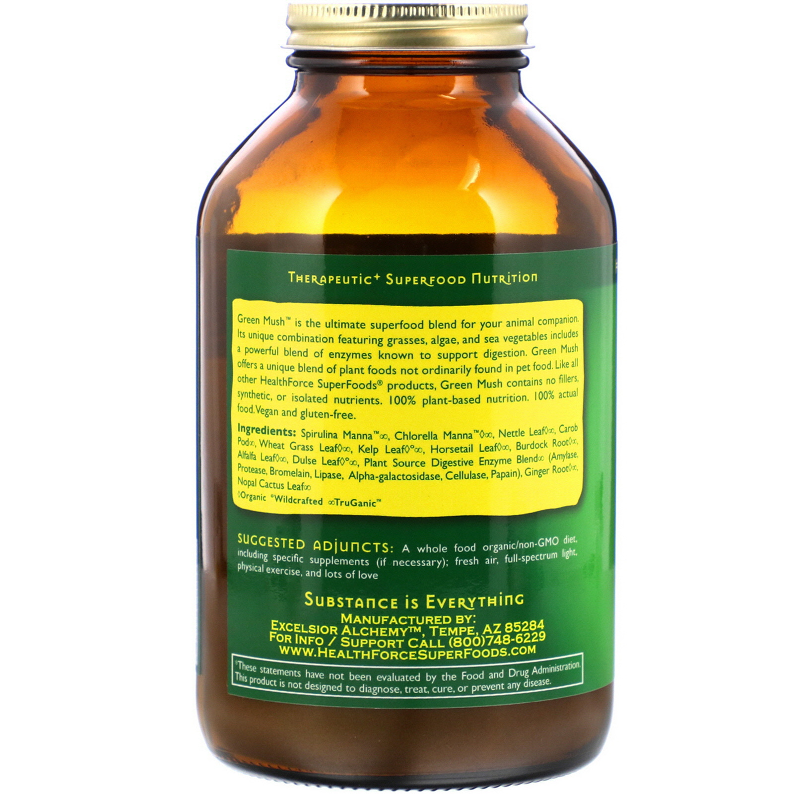 HealthForce Superfoods, Green Mush, Version 5.0, 284 g (10 oz) - Imagem 2