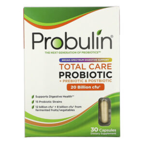 Comprar probulin, total care probiotic, 20 billion cfu, 30 capsules preço no brasil prebióticos suplementos nutricionais suplemento importado loja 299 online promoção -