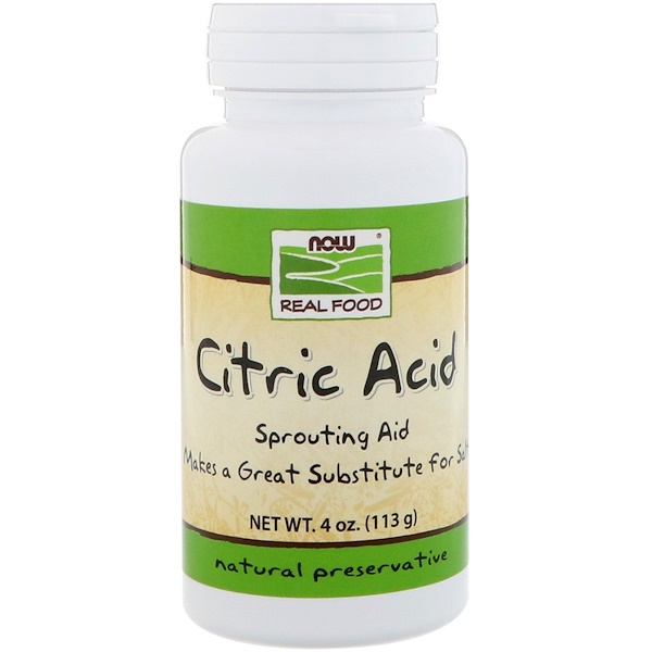 NOW Foods, Ácido Cítrico, 4 oz (113 g)